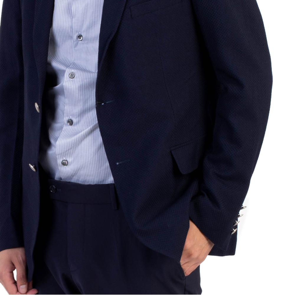 NETWORK MIDNIGHT BLUE SINGLE-BREASTED | MENS SIZE L